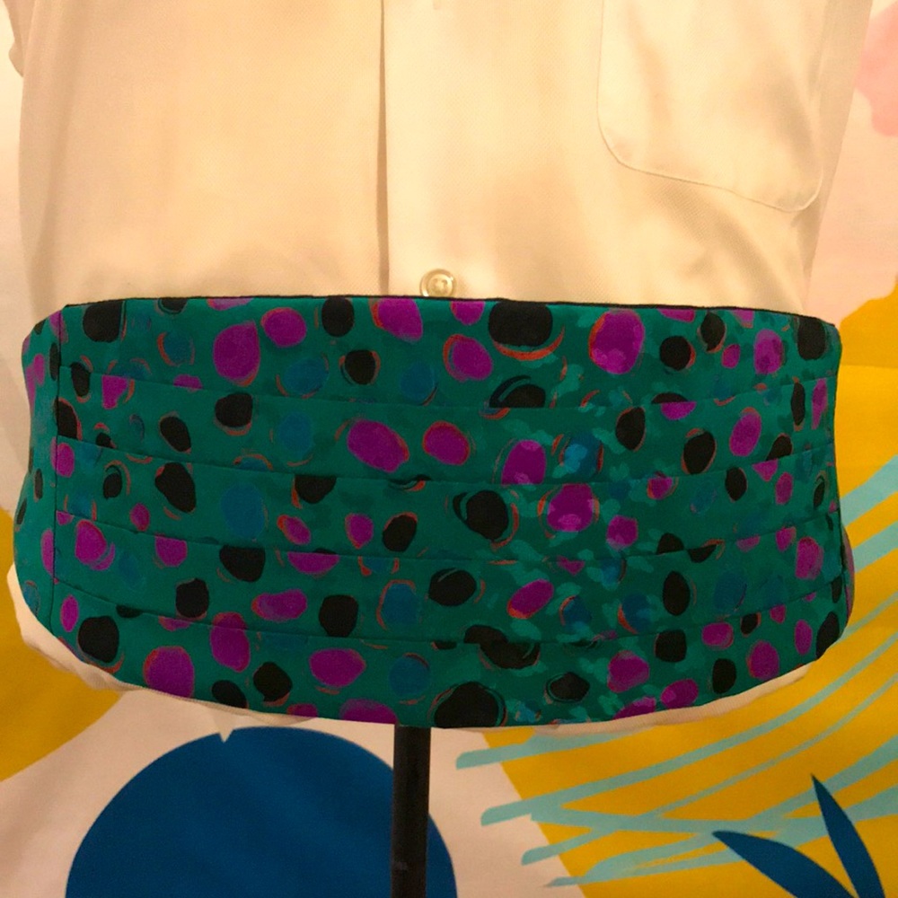 Mel Howard silk Cummerbund